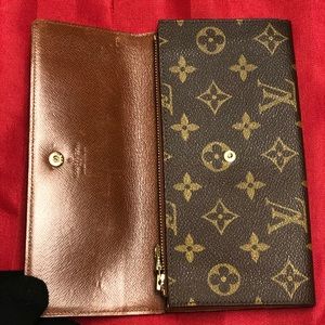 Pochette Porte Monnaie Credit, Monogram, Canvas